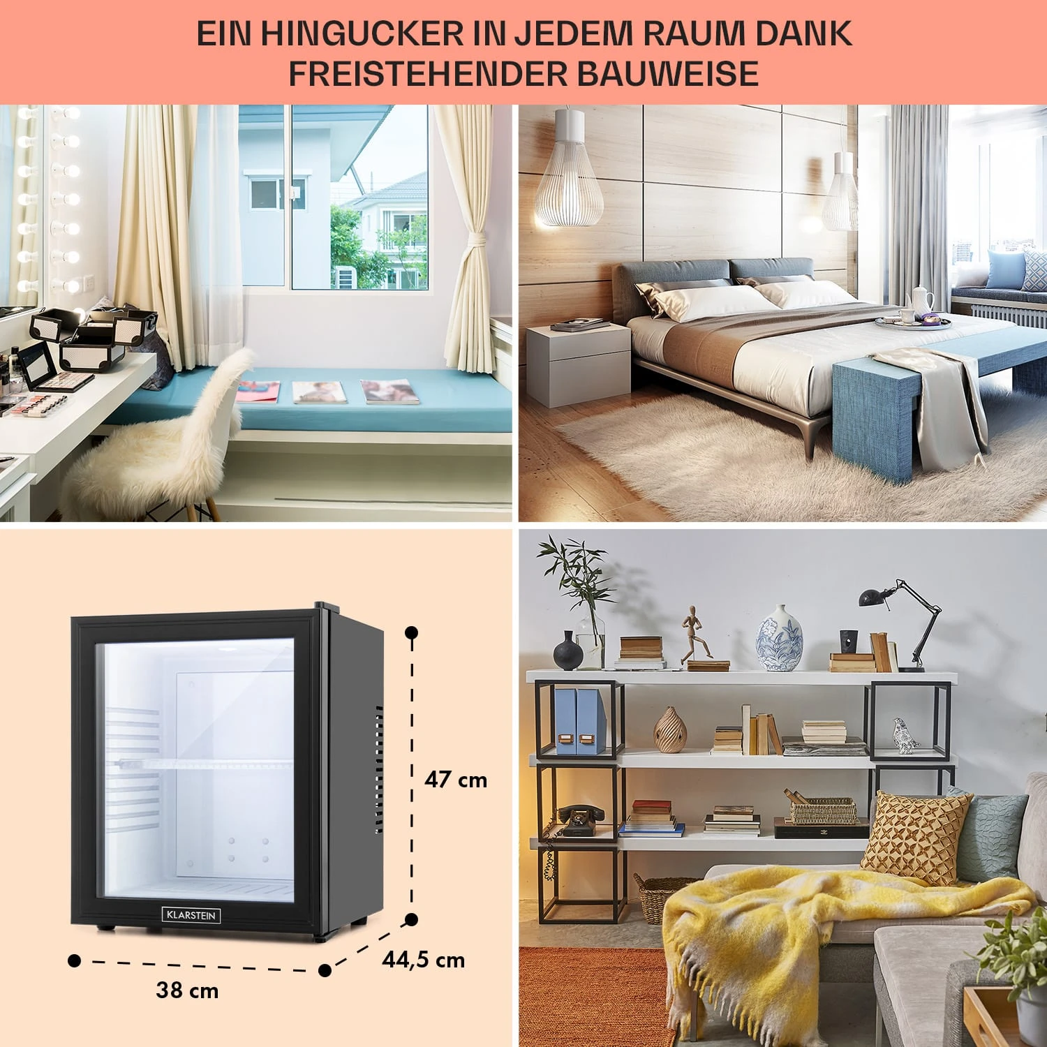 MKS-13 Minibar Mini-Kühlschrank 3 Temperaturen 30L 23 DB Glastür 6 MKS-13 Minibar Mini-Kühlschrank 3 Temperaturen 30L 23 DB Glastür – Bild 6