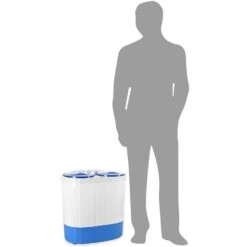 DB003 Mini-Waschmaschine Schleuder 2kg -Outdoor Grills Store 10006738 yy 0006 titel groessenvergleich oneconcept mnw db003