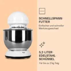 Bella Küchenmaschine 2000 W / 2,7 PS 5 Ltr Edelstahl BPA-frei 10 Bella Küchenmaschine 2000 W / 2,7 PS 5 Ltr Edelstahl BPA-frei -Outdoor Grills Store 10008233 de 0005 logo