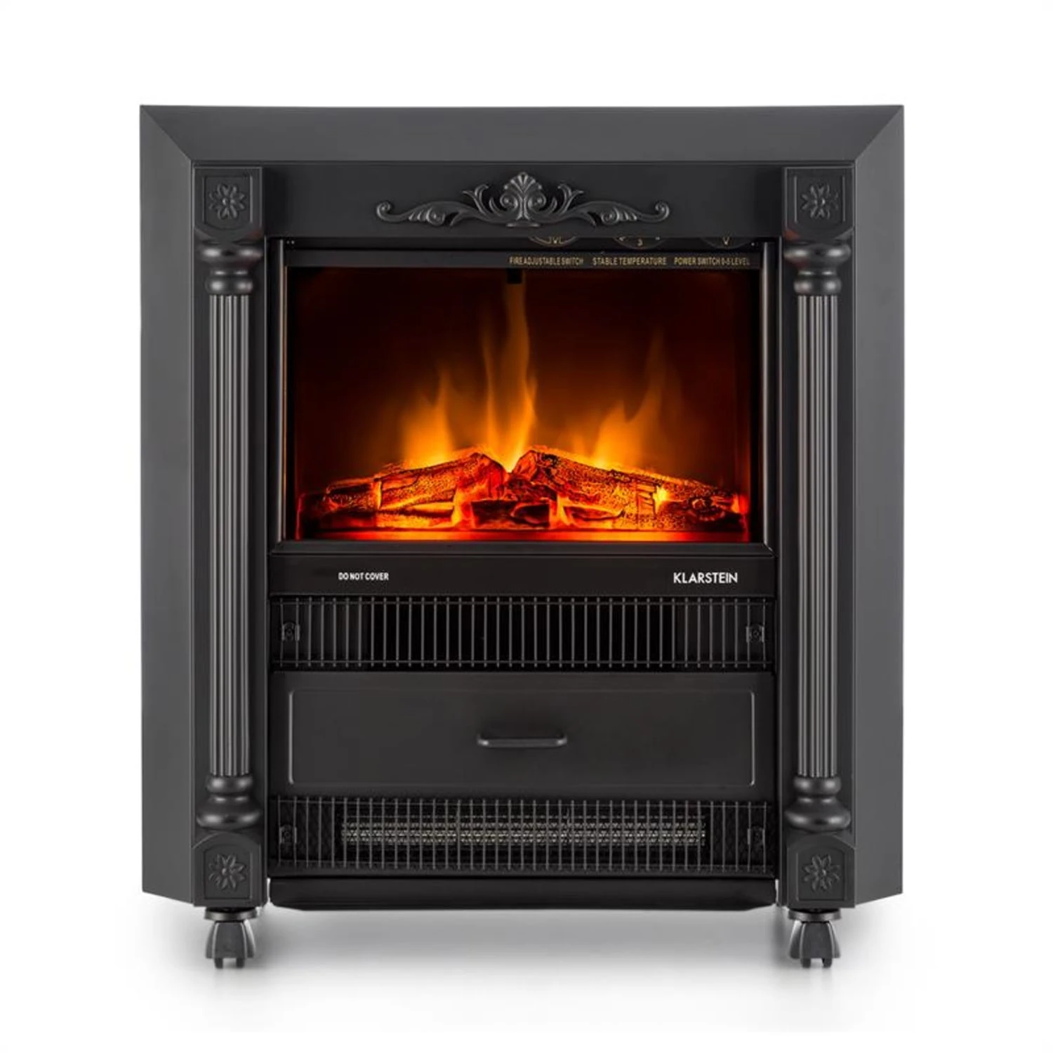 Grenoble Elektrischer Kamin Heizlüfter 1850 W Bodenrollen Thermostat 2 Grenoble Elektrischer Kamin Heizlüfter 1850 W Bodenrollen Thermostat – Bild 2