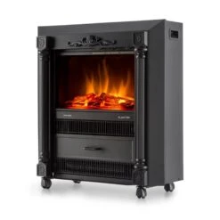 Grenoble Elektrischer Kamin Heizlüfter 1850 W Bodenrollen Thermostat 7 Grenoble Elektrischer Kamin Heizlüfter 1850 W Bodenrollen Thermostat -Outdoor Grills Store 10012129 yy 0004 front Klarstein Grenoble Elektrischer Kamin 2000W