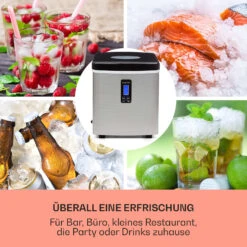 Mr. Black-Frost Eismaschine 150W Edelstahl Schwarz 15kg -Outdoor Grills Store 10020109 de 0003 usp
