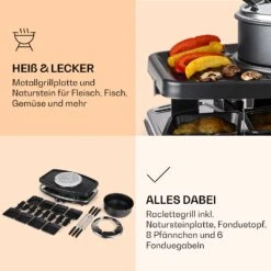 Entrecote 2-in-1 Raclettegrill & Fondue Naturstein 1100W 8 Personen -Outdoor Grills Store 10022268 de 0005 logo