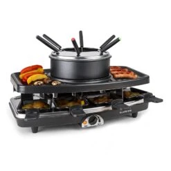 Entrecote 2-in-1 Raclettegrill & Fondue Naturstein 1100W 8 Personen