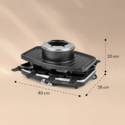 Entrecote 2-in-1 Raclettegrill & Fondue Naturstein 1100W 8 Personen -Outdoor Grills Store 10022268 yy 0006 logo