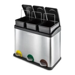 Ökosystem Edelstahl-Tretabfalleimer 45 Liter Recycling 7 Ökosystem Edelstahl-Tretabfalleimer 45 Liter Recycling -Outdoor Grills Store 10024130 yy 0004 titel Klarstein oekosystem Muelleimer 3er