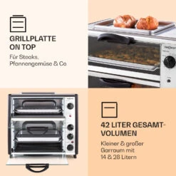 All-You-Can-Eat Doppel-Backofen Grillplatte 42 Liter 2350 Watt -Outdoor Grills Store 10026452 de 0003 logo