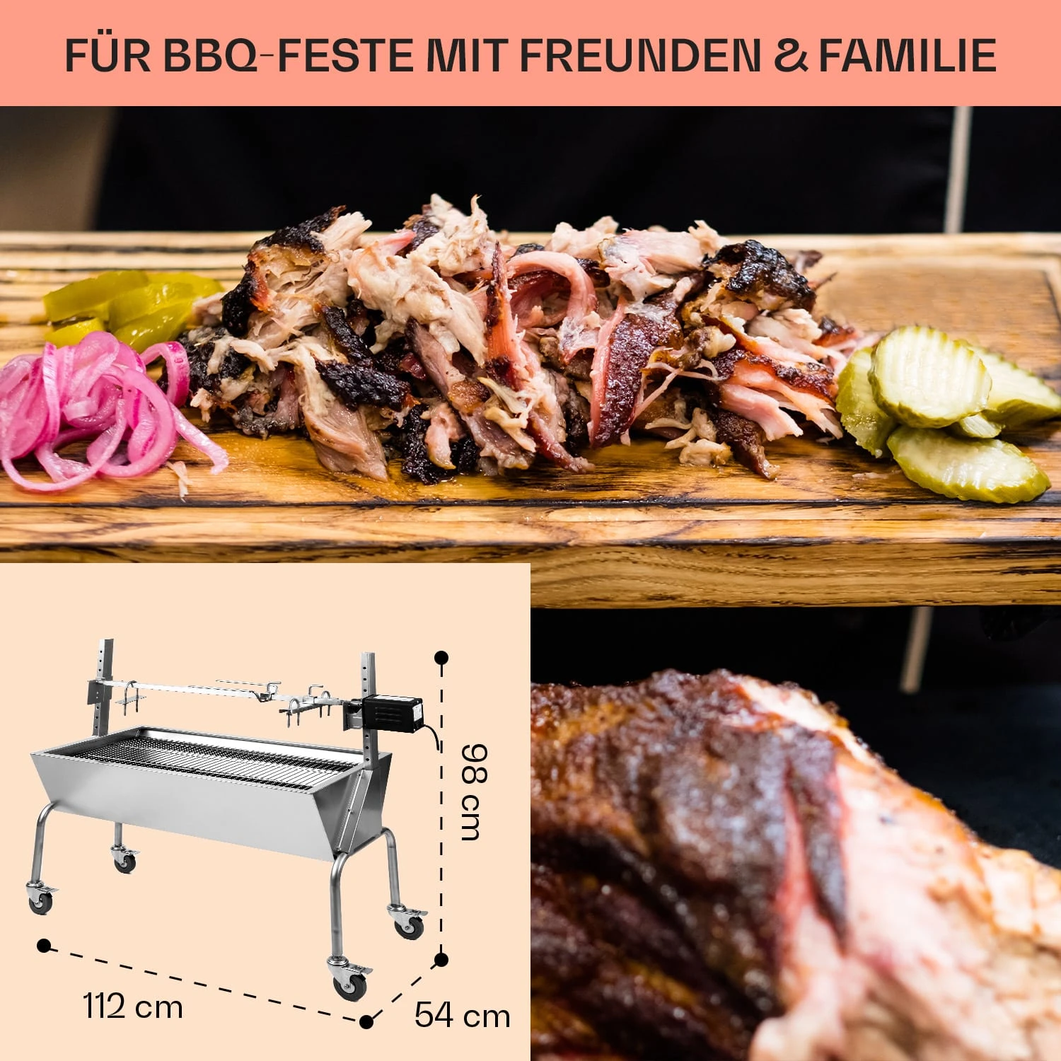 Sauenland Spanferkelgrill Mit Elektromotor Drehspieß 6 Sauenland Spanferkelgrill Mit Elektromotor Drehspieß – Bild 6