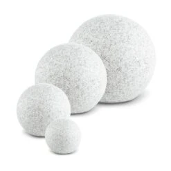 Shinestone L Kugelleuchte Außenleuchte Gartenlampe 40cm Steinoptik -Outdoor Grills Store 10027664 yy 0005 titel set Lightcraft Shinestone L Kugelleuchte