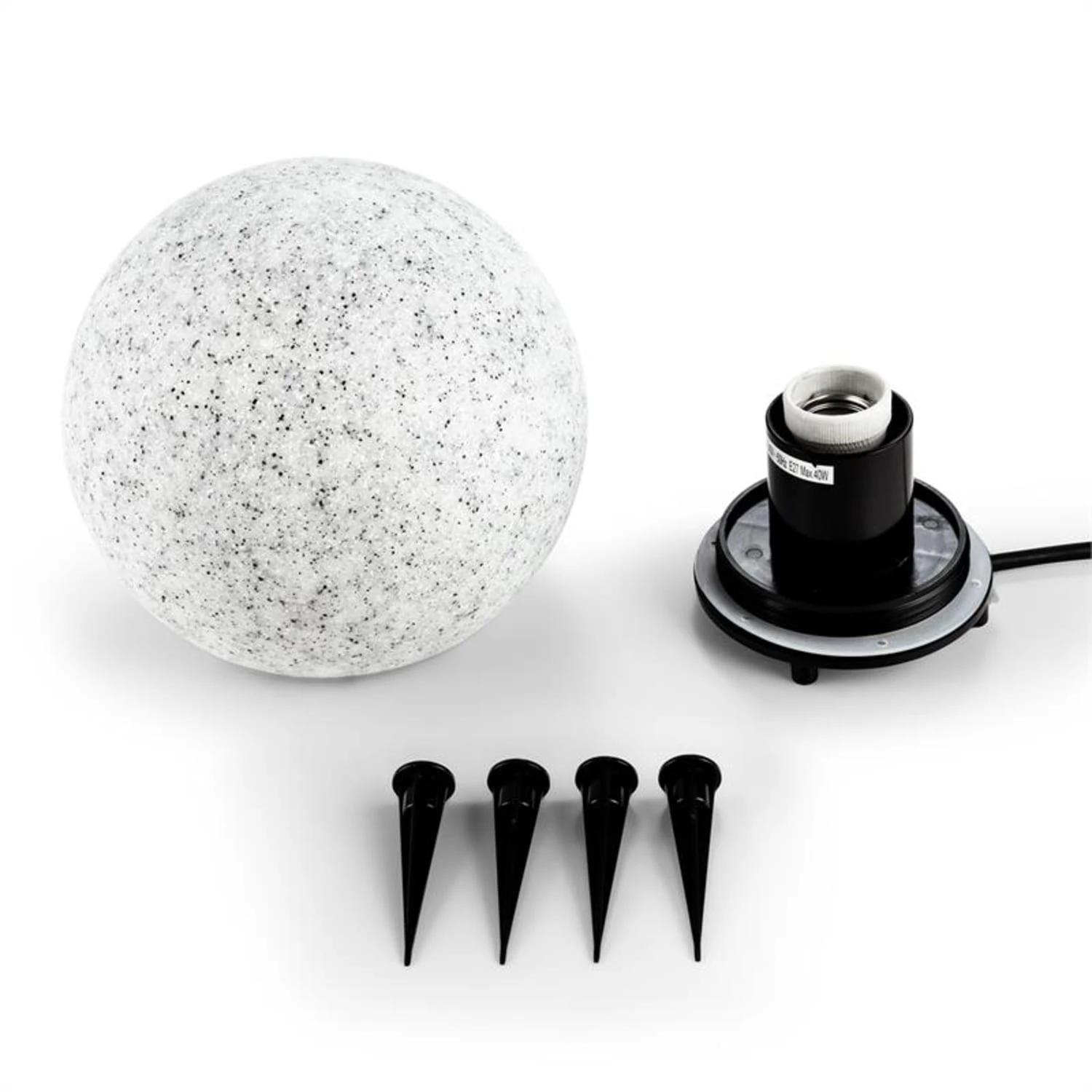 Shinestone S Kugelleuchte Außenleuchte Gartenlampe 20cm Steinoptik 5 Shinestone S Kugelleuchte Außenleuchte Gartenlampe 20cm Steinoptik – Bild 5