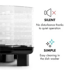 Bananarama Dörrautomat Schwarz 550W Trockner Dehydrator 6 Etagen -Outdoor Grills Store 10027831 yy 0006 logo Klarstein Bananarama Doerrautomat schwarz reedit