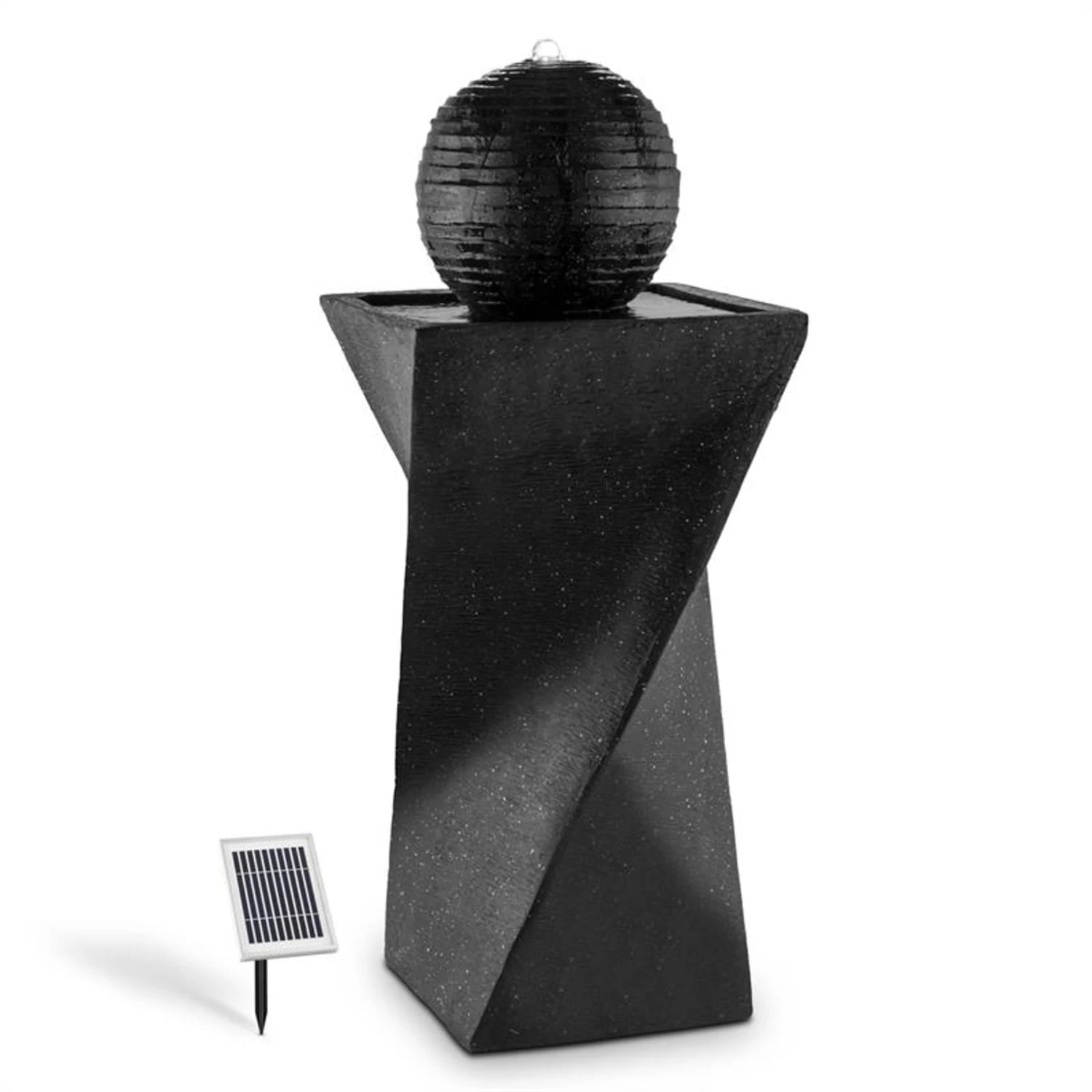 Schönbrunn Springbrunnen Kugelbrunnen Solar 200 L/h LED Basalt 1 Schönbrunn Springbrunnen Kugelbrunnen Solar 200 L/h LED Basalt