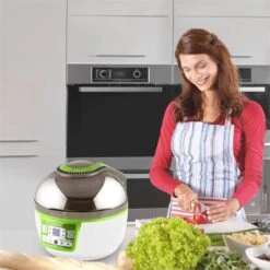 VitAir Turbo Heißluftfritteuse Grün-weiß 1400W Grillen Backen 9l 14 VitAir Turbo Heißluftfritteuse Grün-weiß 1400W Grillen Backen 9l -Outdoor Grills Store 10028288 yy 0004 ambient klarstein vitair heissluft frieteuse