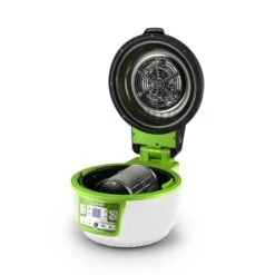 VitAir Turbo Heißluftfritteuse Grün-weiß 1400W Grillen Backen 9l 17 VitAir Turbo Heißluftfritteuse Grün-weiß 1400W Grillen Backen 9l -Outdoor Grills Store 10028288 yy 0007 titel 06 Klarstein VitAir Heissluftfritteuse gruen weiss