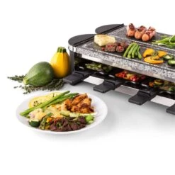 Tenderloin 100 Raclette-Grill 1200 W (2x600W) 8 Personen 2x Naturstein 12 Tenderloin 100 Raclette-Grill 1200 W (2x600W) 8 Personen 2x Naturstein -Outdoor Grills Store 10028579 yy 0006 logo 06 Klarstein Tenderloin Raclette Grill