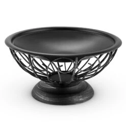 Tulip Feuerschale Ø75cmGrill Feuerstelle Funkenschutz Stahl Brüniert -Outdoor Grills Store 10028582 yy 0004 detail 04 Blumfeldt Tulip Feuerschale 75cm Grill