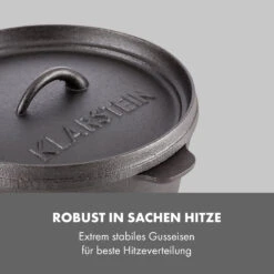 Hotrod 45 Dutch Oven BBQ-Topf 4,5 Qt / 4 Liter Gusseisen Schwarz -Outdoor Grills Store 10029165 de 0004 logo