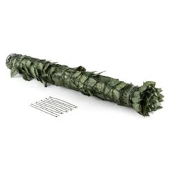 Fency Dark Leaf Sichtschutzzaun Windschutz 300x150 Cm Dunkelgrün Mix -Outdoor Grills Store 10029249 yy 0006 titel Blumfeldt Fency Dark Leaf Sichtschutz