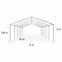 Sommerfest 5x10m 500 G/m² Partyzelt Festzelt PVC Wasserdicht Feuerfest -Outdoor Grills Store 10029442 yy 0010 logo