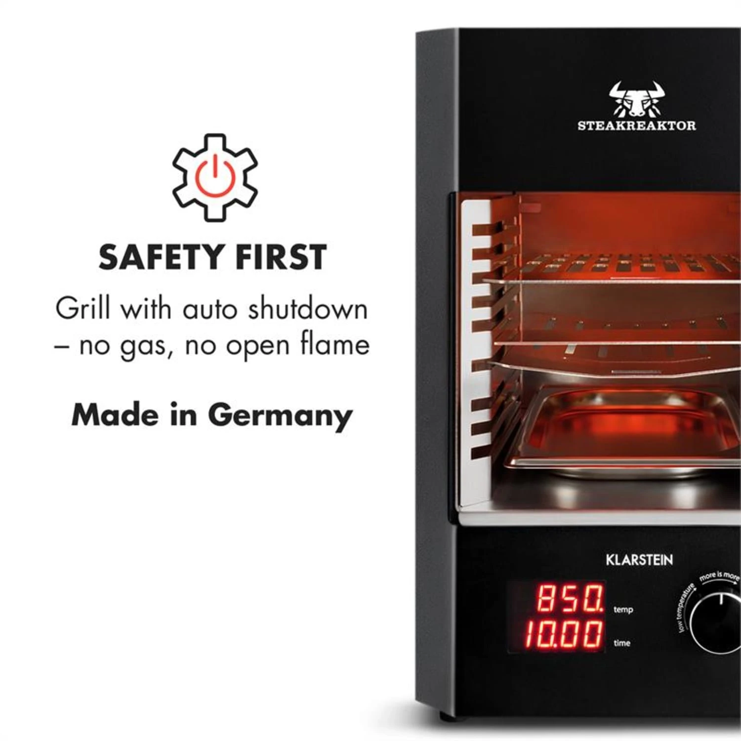Steakreaktor 2.0 Indoor Grillgerät 850 °C 1600W Infrarot Made In Germany 5 Steakreaktor 2.0 Indoor Grillgerät 850 °C 1600W Infrarot Made In Germany – Bild 5