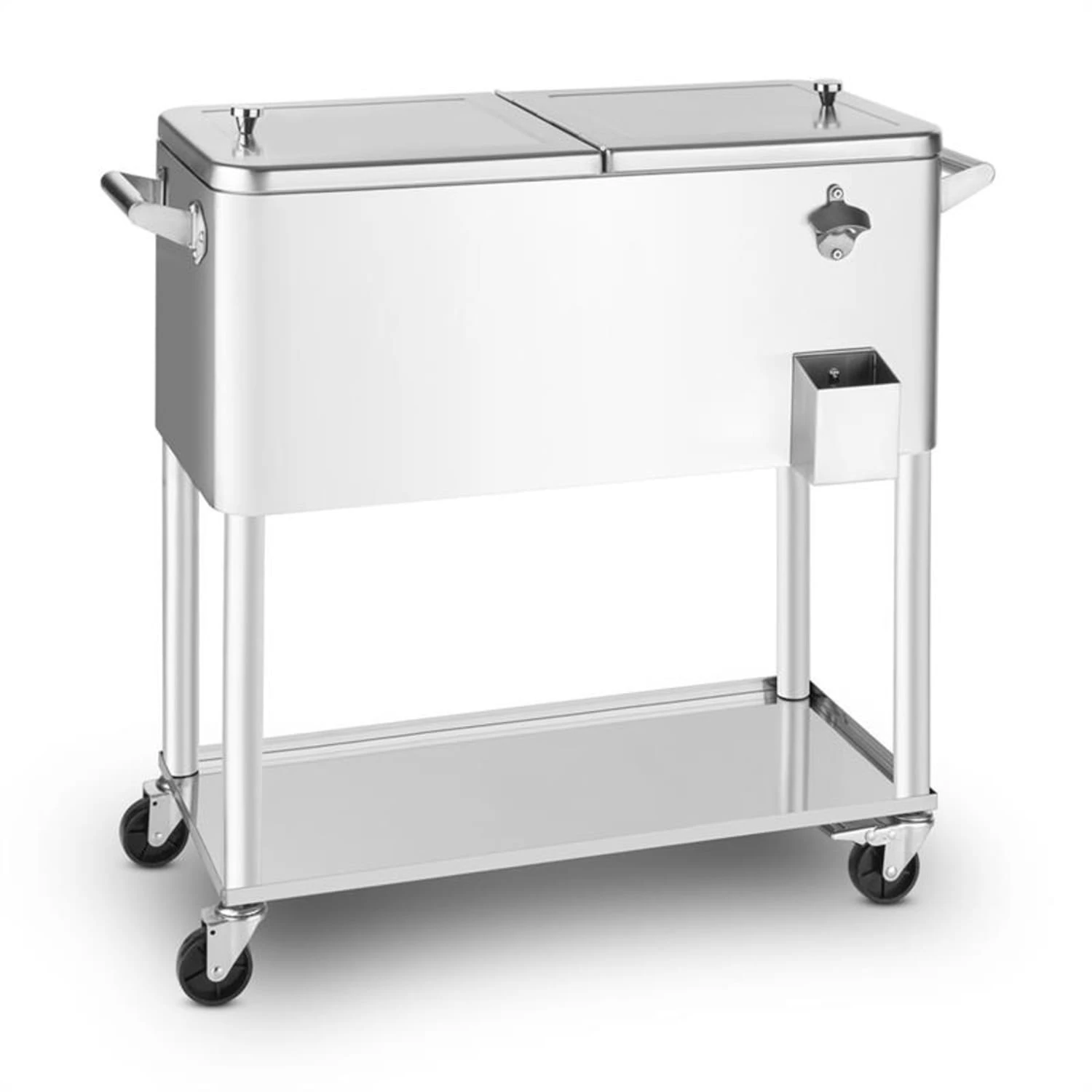 Springbreak 2000 Getränkewagen Terrassenkühlwagen 80l Edelstahl 2 Springbreak 2000 Getränkewagen Terrassenkühlwagen 80l Edelstahl – Bild 2