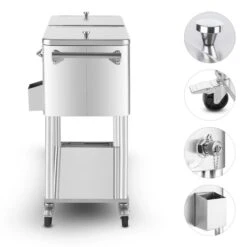 Springbreak 2000 Getränkewagen Terrassenkühlwagen 80l Edelstahl 6 Springbreak 2000 Getränkewagen Terrassenkühlwagen 80l Edelstahl -Outdoor Grills Store 10029647 yy 0003 logo