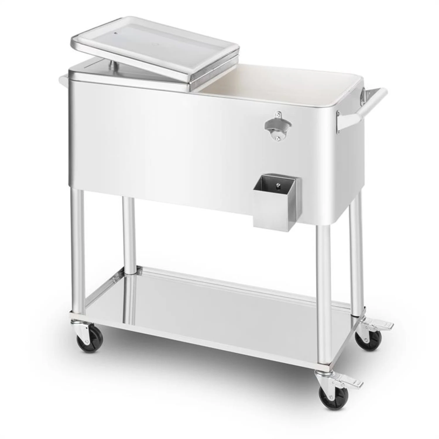 Springbreak 2000 Getränkewagen Terrassenkühlwagen 80l Edelstahl 4 Springbreak 2000 Getränkewagen Terrassenkühlwagen 80l Edelstahl – Bild 4