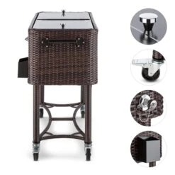 Springbreak Getränkewagen Kühlbox Terrassenkühlwagen 80l Rattandekor -Outdoor Grills Store 10029648 yy 0003 logo