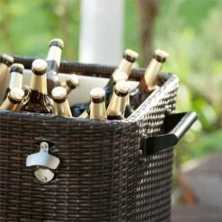 Springbreak Getränkewagen Kühlbox Terrassenkühlwagen 80l Rattandekor -Outdoor Grills Store 10029648 yy 0005 logo