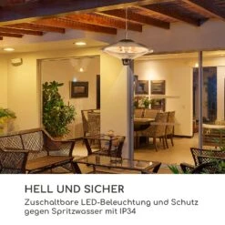 Heizsporn Deckenheizstrahler 60,5 Cm (Ø) LED-Lampe Fernbedienung 10 Heizsporn Deckenheizstrahler 60,5 Cm (Ø) LED-Lampe Fernbedienung -Outdoor Grills Store 10029717 de 0004 logo