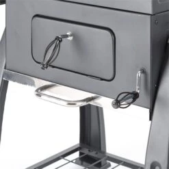 Bigfoot Holzkohlegrill Smoker BBQ-Grill 55 X 40 Cm Stahl Schwarz -Outdoor Grills Store 10029763 yy 0006 detail Klarstein Bigfoot BBQ Grill Smoker