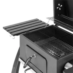 Bigfoot Holzkohlegrill Smoker BBQ-Grill 55 X 40 Cm Stahl Schwarz -Outdoor Grills Store 10029763 yy 0007 detail Klarstein Bigfoot BBQ Grill Smoker