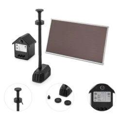 Wasserwerk 250 Wasserpumpe Solar Springbrunnen 250 L/h LED Akku -Outdoor Grills Store 10029901 yy 0005 titel Blumfeldt Wasserwerk 250 Solar Springbrunnen LED