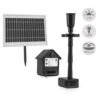 Wasserwerk 500 Wasserpumpe Solar Springbrunnen 500 L/h LED Akku