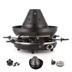 Taste Volcano Tartarengrill Raclettegrill 1500 W 6 Personen Schwarz 10 Taste Volcano Tartarengrill Raclettegrill 1500 W 6 Personen Schwarz -Outdoor Grills Store 10030307 yy 0006 detail Klarstein Tataren Grill Raclette Grill