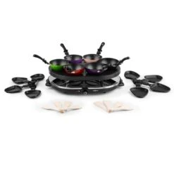 Woklette Tischgrill Raclette Wokset 1200 W 8 Personen Antihaft 8 Woklette Tischgrill Raclette Wokset 1200 W 8 Personen Antihaft -Outdoor Grills Store 10030539 yy 0004 detail oneConcept Woklette Tischgrill Raclette Wok 1200W