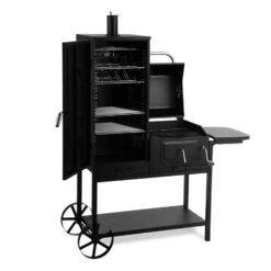 Fleischbrocken Holzkohlegrill Smoker Räucherofen BBQ-Grill Schwarz -Outdoor Grills Store 10030554 yy 0003 titel Professional charcoal grill and smoker