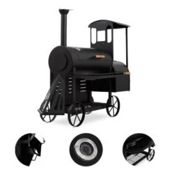Dampflok Smoker Grill 3 Mm Stahl Schwarz -Outdoor Grills Store 10030555 yy 0003 detail Train Grill