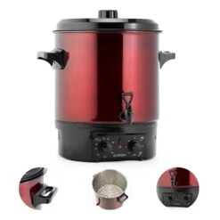 Biggie Einkochautomat Edelstahl 27 Liter 2000W Timer Rot 6 Biggie Einkochautomat Edelstahl 27 Liter 2000W Timer Rot -Outdoor Grills Store 10030585 yy 0003 detail Klarstein Biggie Einkochautomat 27 Liter rot