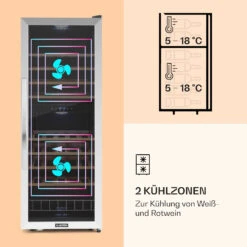 Vinamour 54 Duo Weinkühlschrank 2 Zonen 148 Ltr 54 Fl Touch-Display 10 Vinamour 54 Duo Weinkühlschrank 2 Zonen 148 Ltr 54 Fl Touch-Display -Outdoor Grills Store 10030714 de 0003 logo