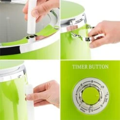 Ecowash-Pico Mini-Waschmaschine Schleuderfunktion 3,5 Kg 380W Grün -Outdoor Grills Store 10030788 yy 0006 detail oneConcept Ecowash Pico Mini Waschmaschine gruen