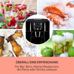 Ice Volcano 2G Eismaschine LED 12kg Je 24h 2l 6-12min Schwarz -Outdoor Grills Store 10030844 DE 0003 usp
