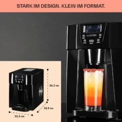 Ice Volcano 2G Eismaschine LED 12kg Je 24h 2l 6-12min Schwarz -Outdoor Grills Store 10030844 DE 0006 usp