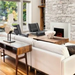 Blanca Elektrischer Kamin LED-Flammensimulation 750/1500 W 5000 BTU -Outdoor Grills Store 10030847 yy 0003 ambient Klarstein Blanca Elektrischer Kamin 1000 2000W