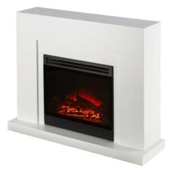 Blanca Elektrischer Kamin LED-Flammensimulation 750/1500 W 5000 BTU -Outdoor Grills Store 10030847 yy 0008 front Klarstein Blanca Elektrischer Kamin 1000 2000W