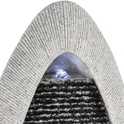 Gavarnie Wandbrunnen LED 37,5x89,5x9 Cm Oval 6W Pumpe IP 67 -Outdoor Grills Store 10030994 yy 0005 detail Blumfeldt Gavarnie Wandbrunnen Naturstein Optik