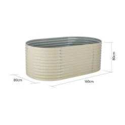 High Grow Hochbeet Gartenbeet 1,6m Zink-Alu-Beschichtung Beige 10 High Grow Hochbeet Gartenbeet 1,6m Zink-Alu-Beschichtung Beige -Outdoor Grills Store 10031114 uk 0005 logo