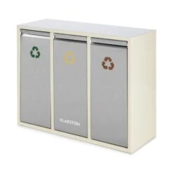 Ordnungshüter 3 Mülleimer Mülltrenner 45L (3 X 15 L) Cremebeige 9 Ordnungshüter 3 Mülleimer Mülltrenner 45L (3 X 15 L) Cremebeige -Outdoor Grills Store 10031320 yy 0006 front Klarstein Ordnungshueter 3 Muelleimer cremebeige