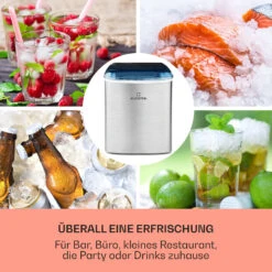 On-The-Rocks Eismaschine LED | 12kg Je 24h | 2.1l | Edelstahl Schwarz 9 On-The-Rocks Eismaschine LED | 12kg Je 24h | 2.1l | Edelstahl Schwarz -Outdoor Grills Store 10031372 de 0003 usp