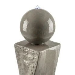 Trafalgar Gartenbrunnen 1,5m LED Fiberglas-Zement 4,5 Kg Ziersteine 10 Trafalgar Gartenbrunnen 1,5m LED Fiberglas-Zement 4,5 Kg Ziersteine -Outdoor Grills Store 10031620 yy 0005 detail Blumfeldt Trafalgar Zierbrunnen Gartenbrunnen Tuff